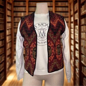 Folk/Geometric Patterned Vest